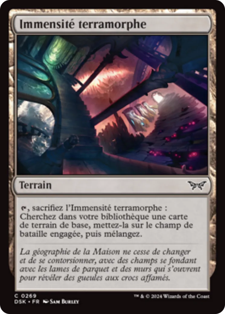 Immensité terramorphe — Duskmourn: House of Horror — Magic: The Gathering