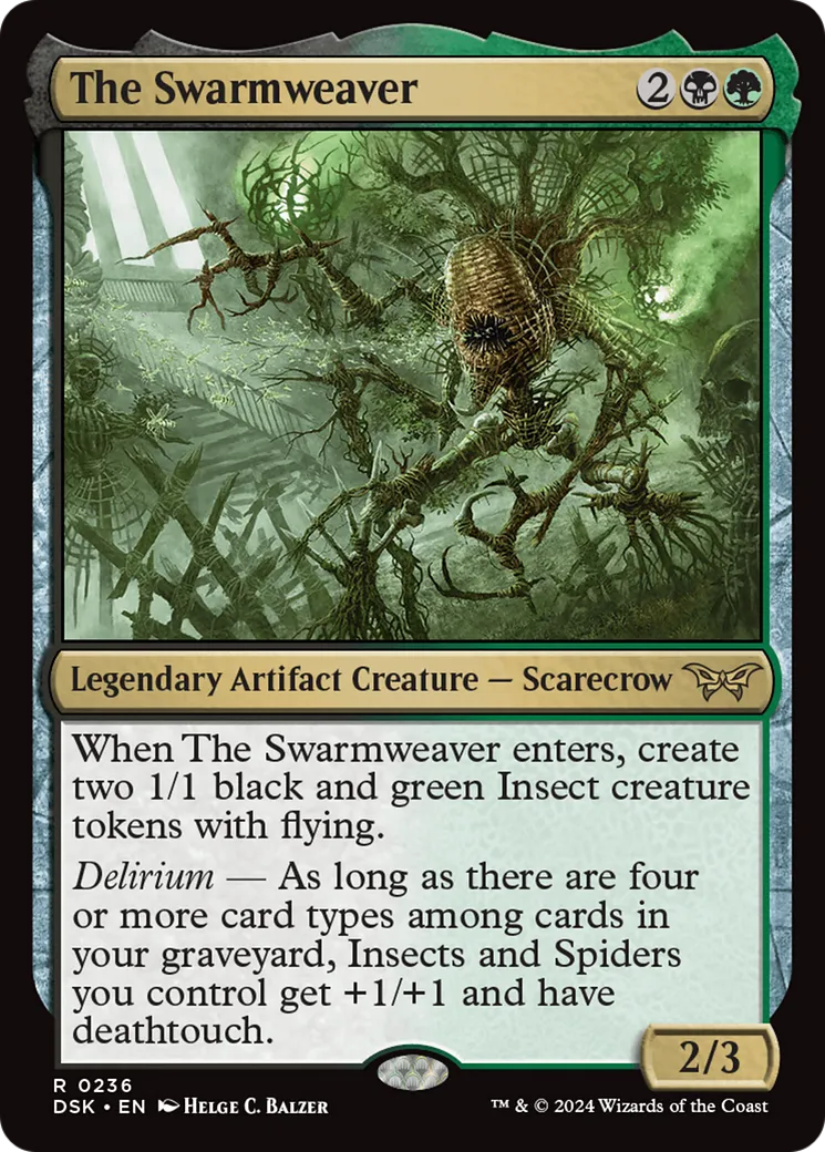 The Swarmweaver from Duskmourn: House of Horror - Magic: The Gathering