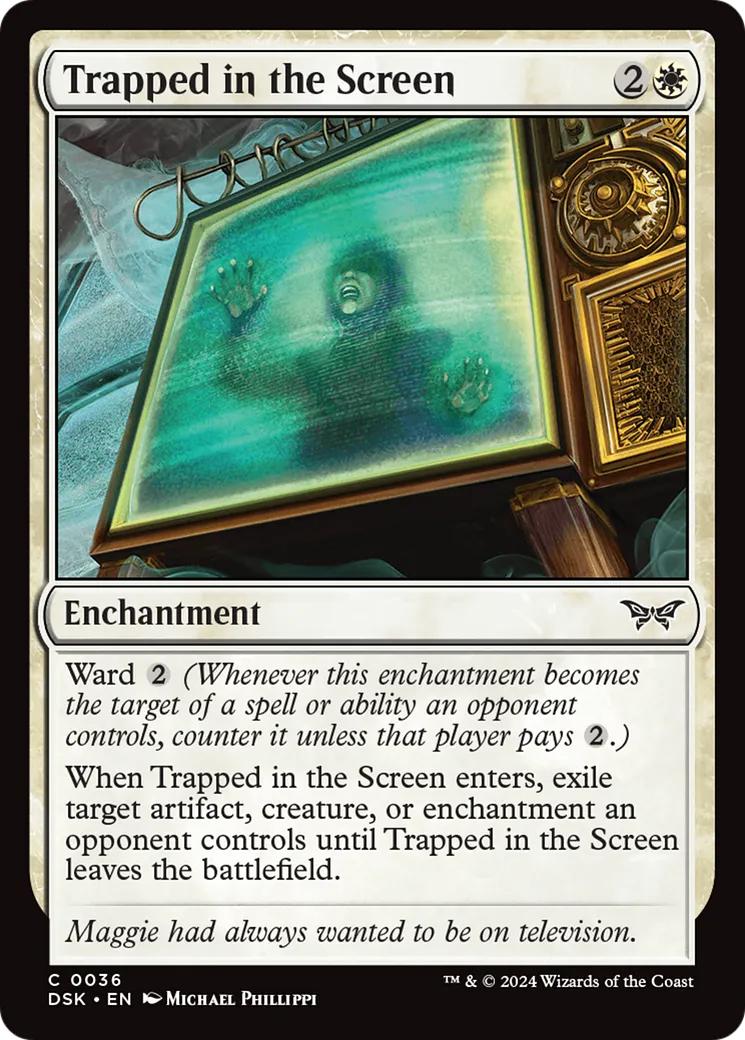 Prisonnier de l'écran — Duskmourn: House of Horror — Magic: The Gathering