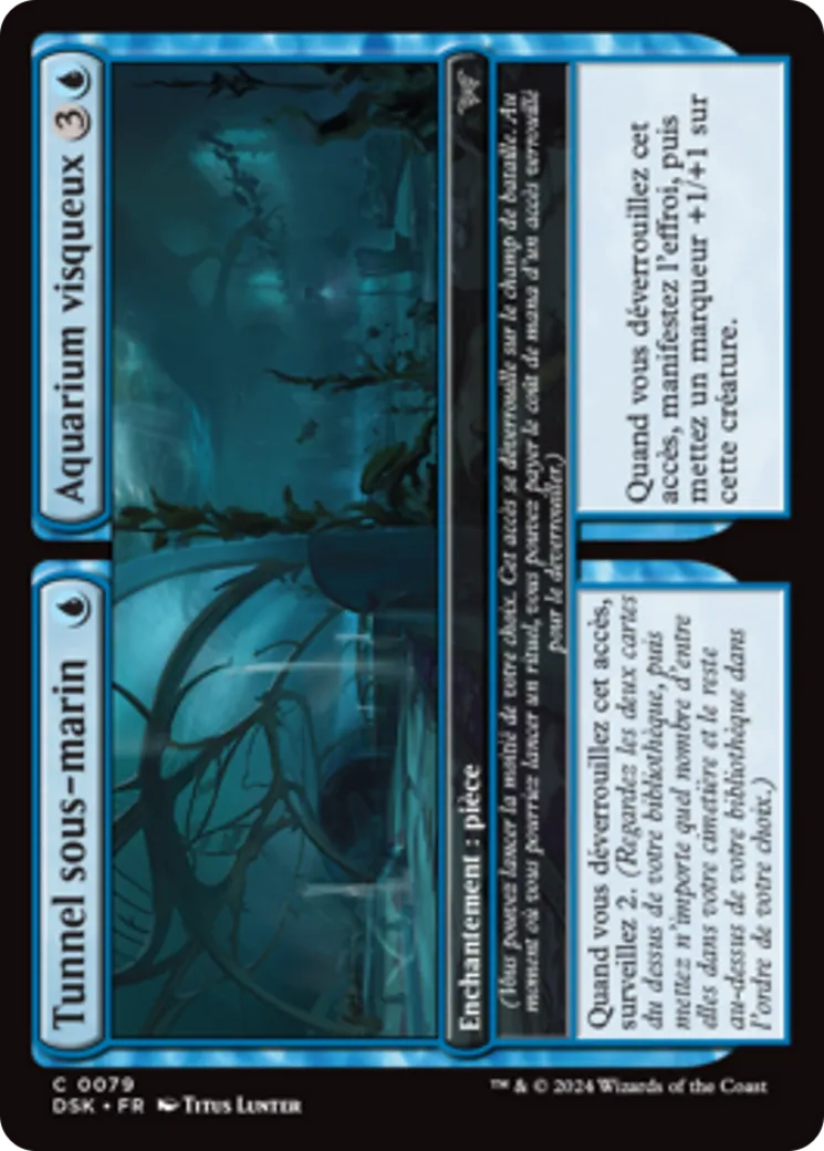 Tunnel sous-marin // Aquarium visqueux — Duskmourn: House of Horror — Magic: The Gathering