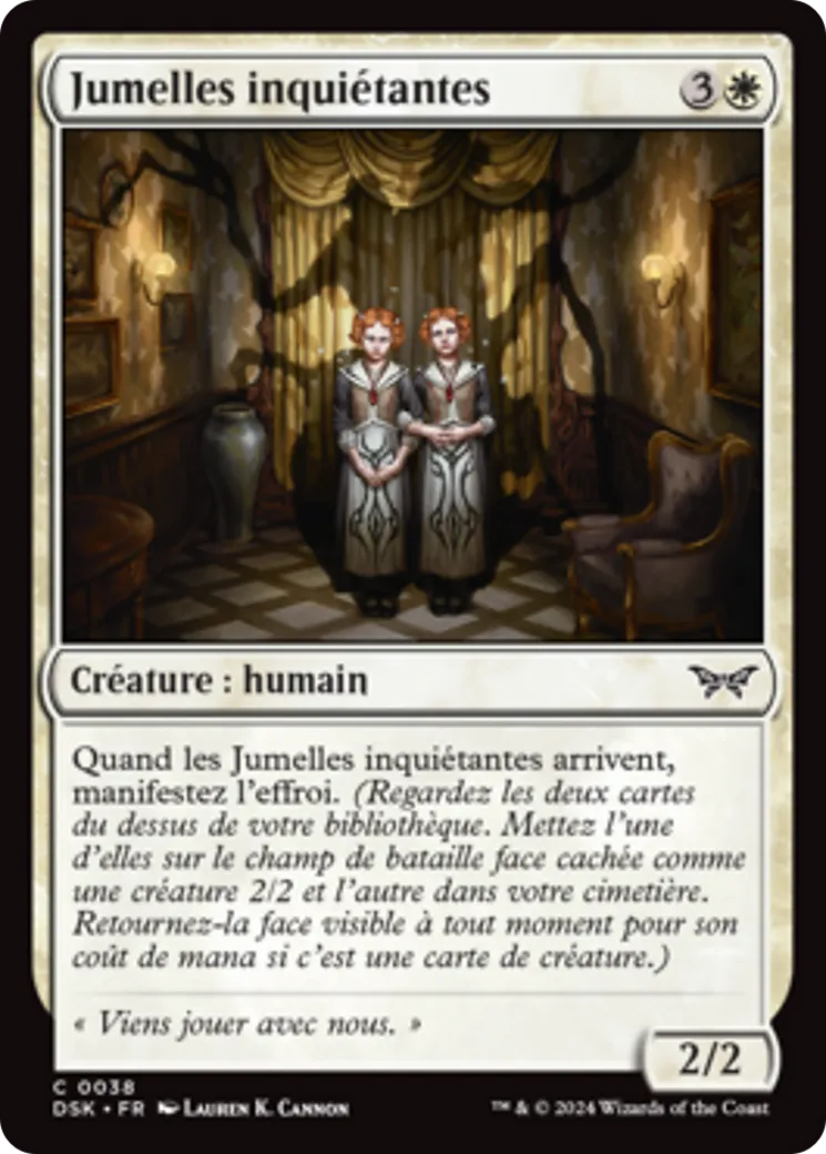 Jumelles inquiétantes — Duskmourn: House of Horror — Magic: The Gathering