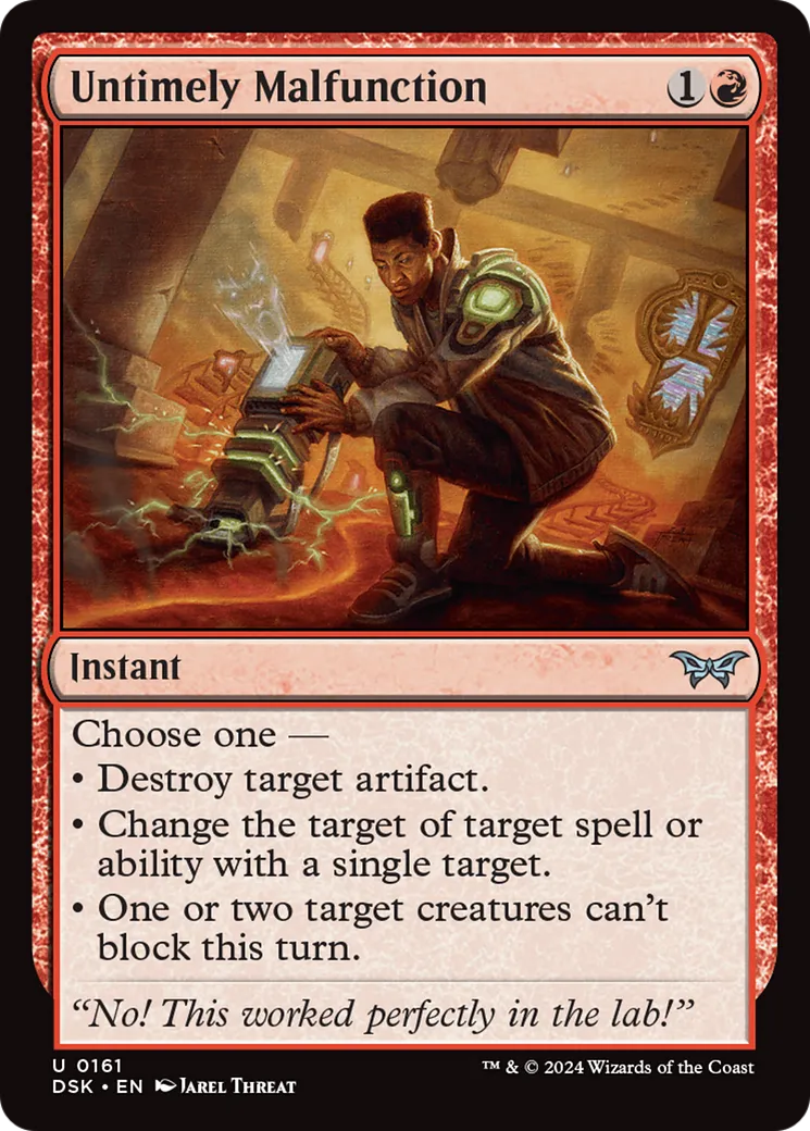 Untimely Malfunction — Duskmourn: House of Horror — Magic: The Gathering