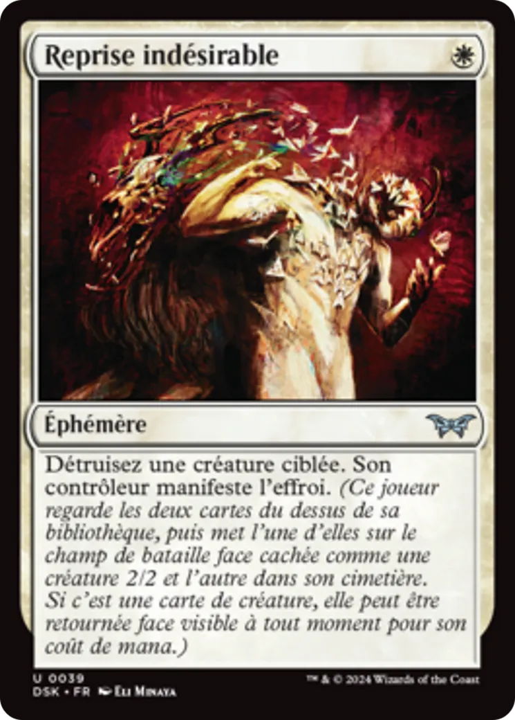 Reprise indésirable — Duskmourn: House of Horror — Magic: The Gathering