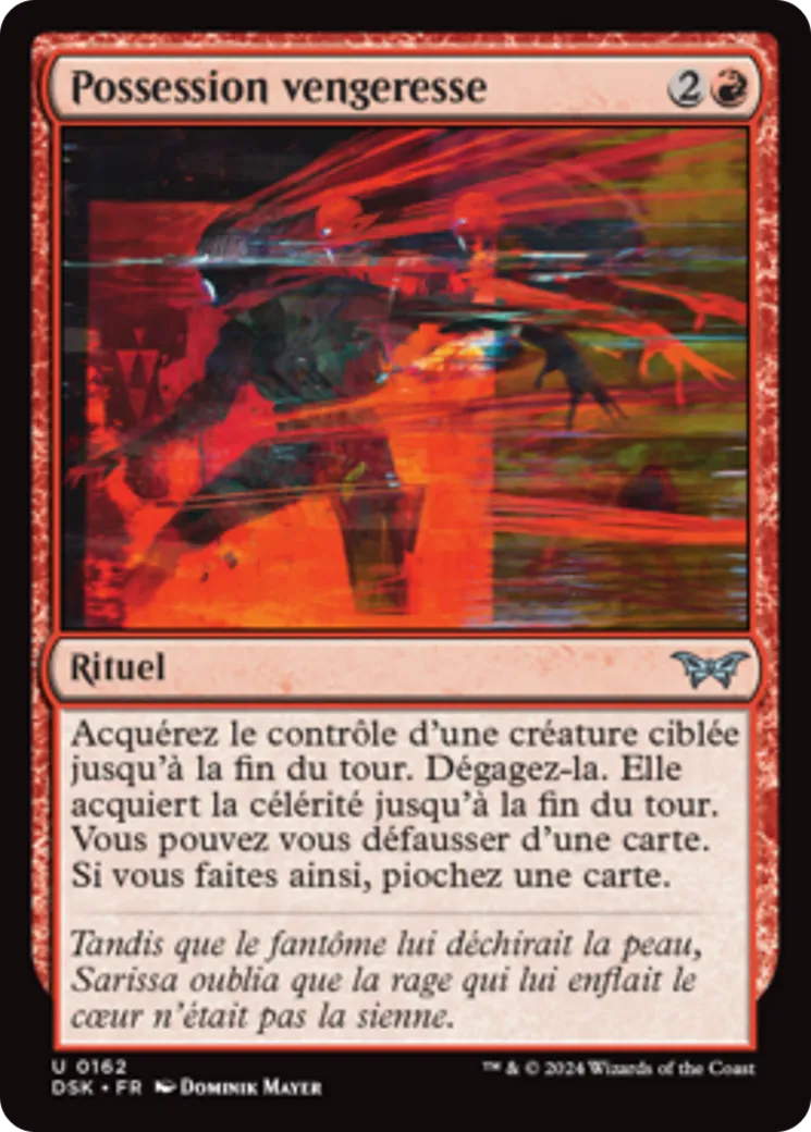 Possession vengeresse — Duskmourn: House of Horror — Magic: The Gathering