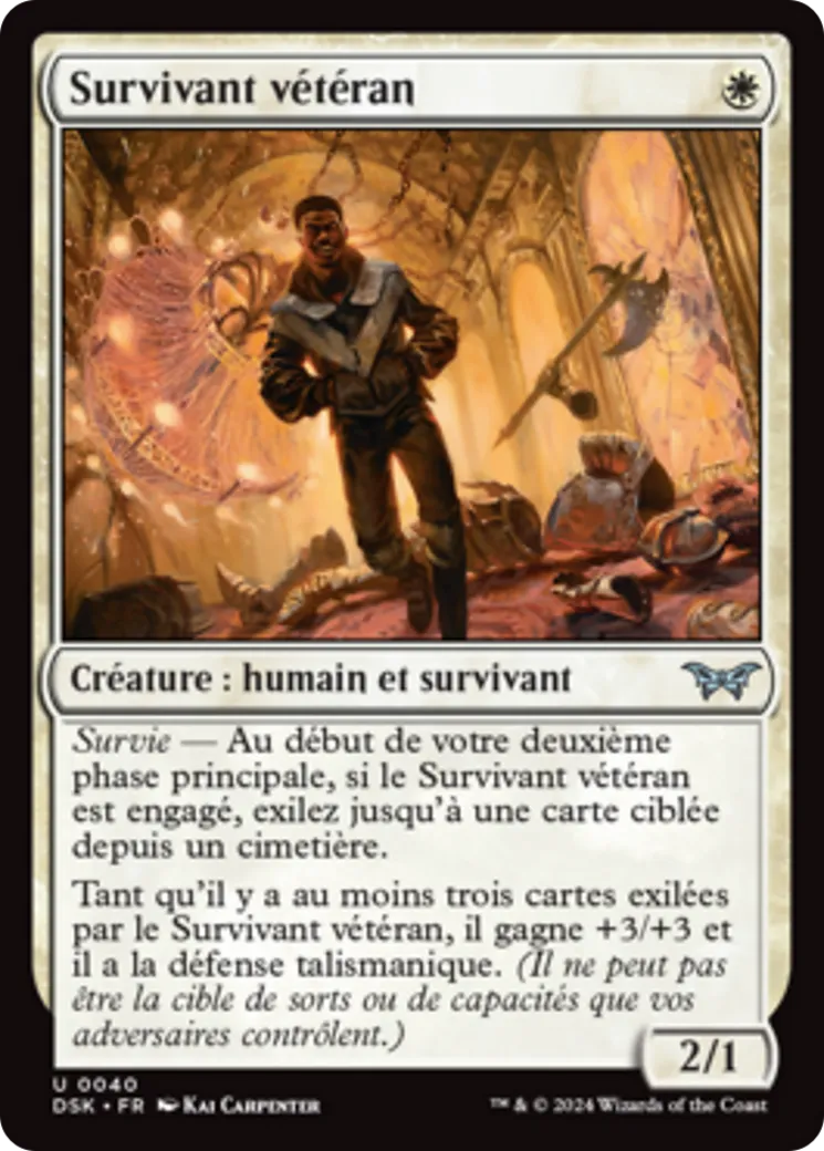 Survivant vétéran — Duskmourn: House of Horror — Magic: The Gathering