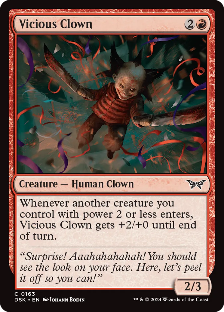 Vicious Clown — Duskmourn: House of Horror — Magic: The Gathering