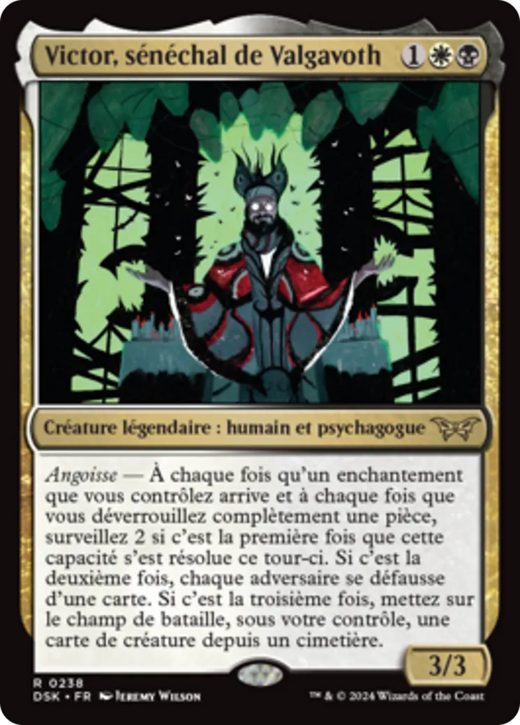 Victor, sénéchal de Valgavoth — Duskmourn: House of Horror — Magic: The Gathering