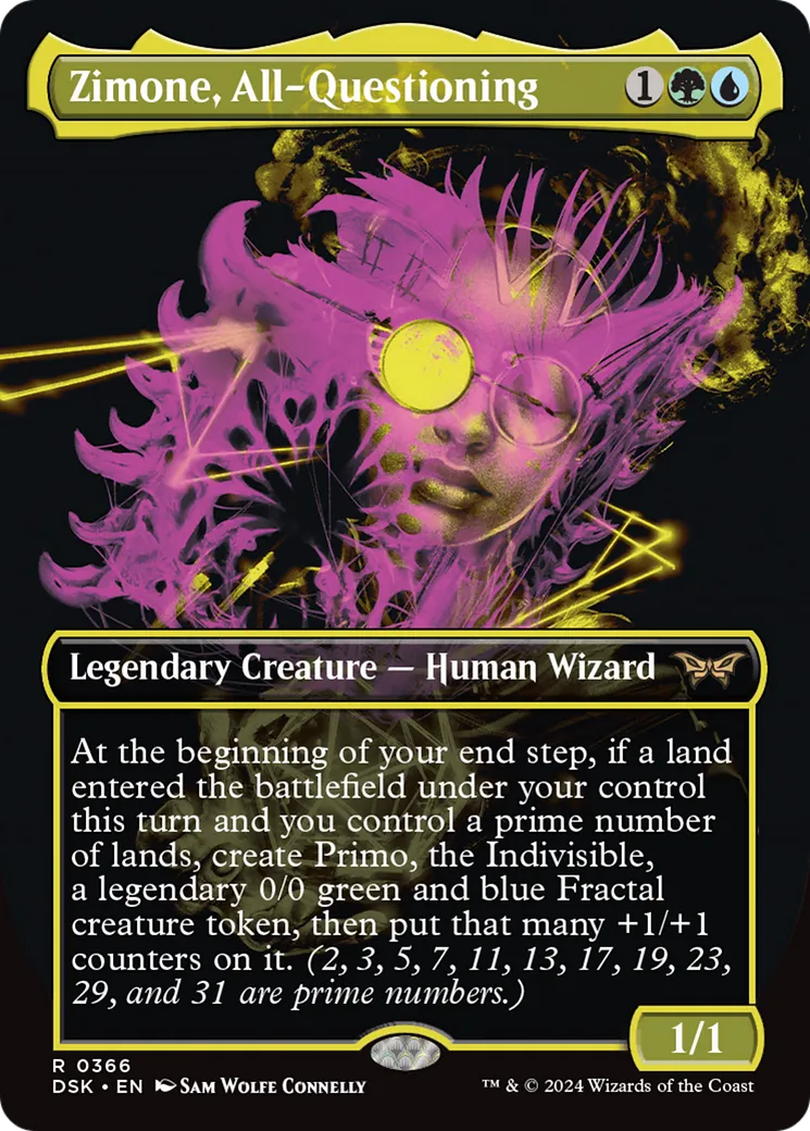 Zimone, toujours interrogatrice — Duskmourn: House of Horror — Magic: The Gathering