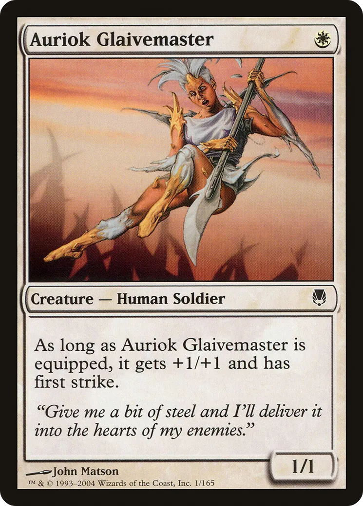 Auriok Glaivemaster — Darksteel — Magic: The Gathering