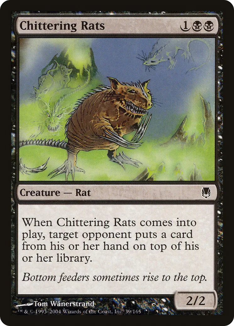 Chittering Rats from Darksteel - Magic: The Gathering