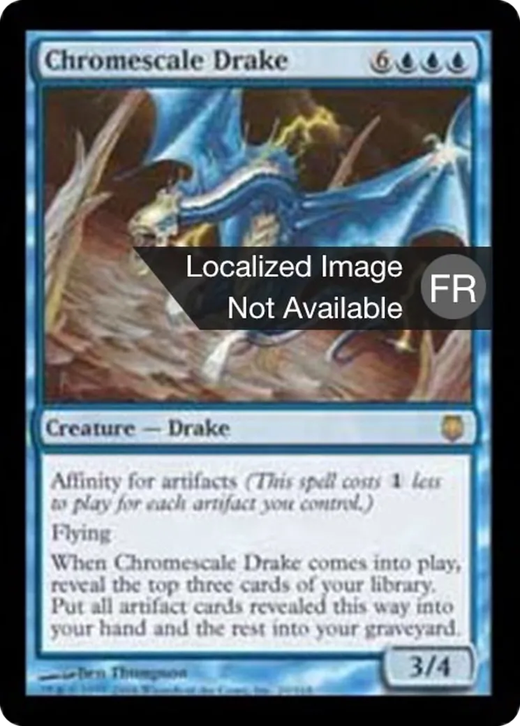 Drakôn à écailles de chrome — Darksteel — Magic: The Gathering