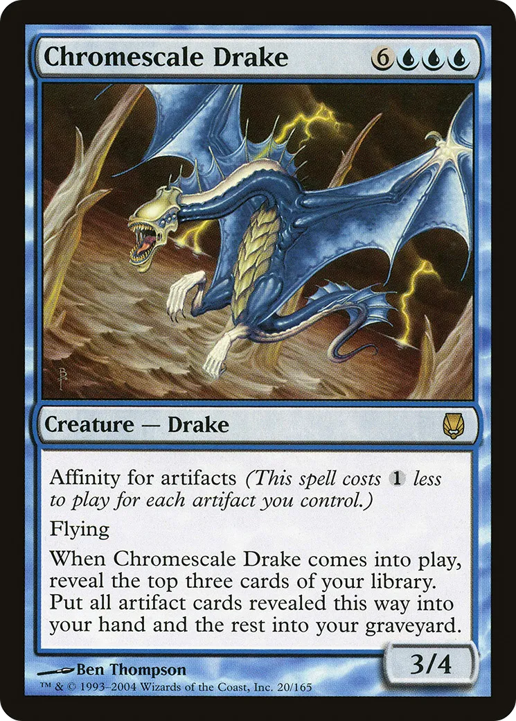 Chromescale Drake — Darksteel — Magic: The Gathering