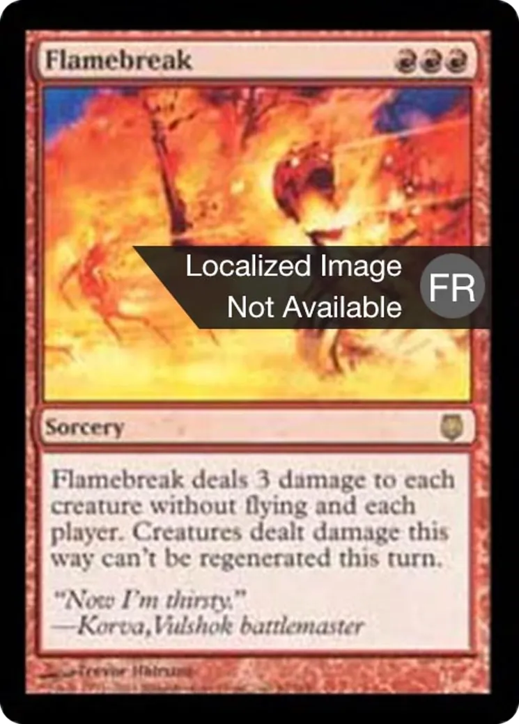 Départ de flammes — Darksteel — Magic: The Gathering