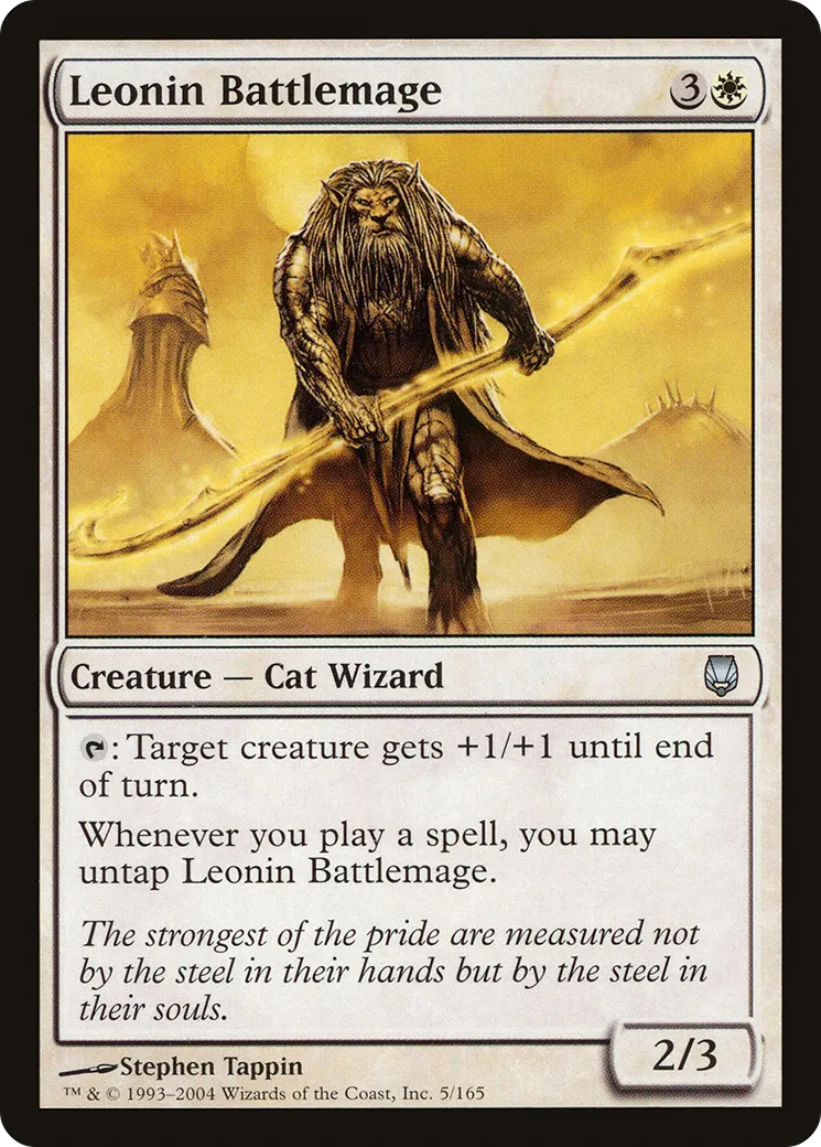 Leonin Battlemage — Darksteel — Magic: The Gathering