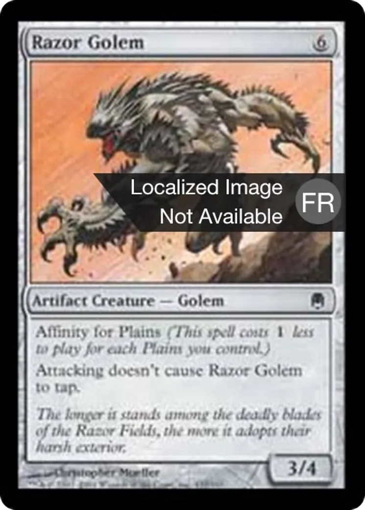 Golem de rasoirs — Darksteel — Magic: The Gathering