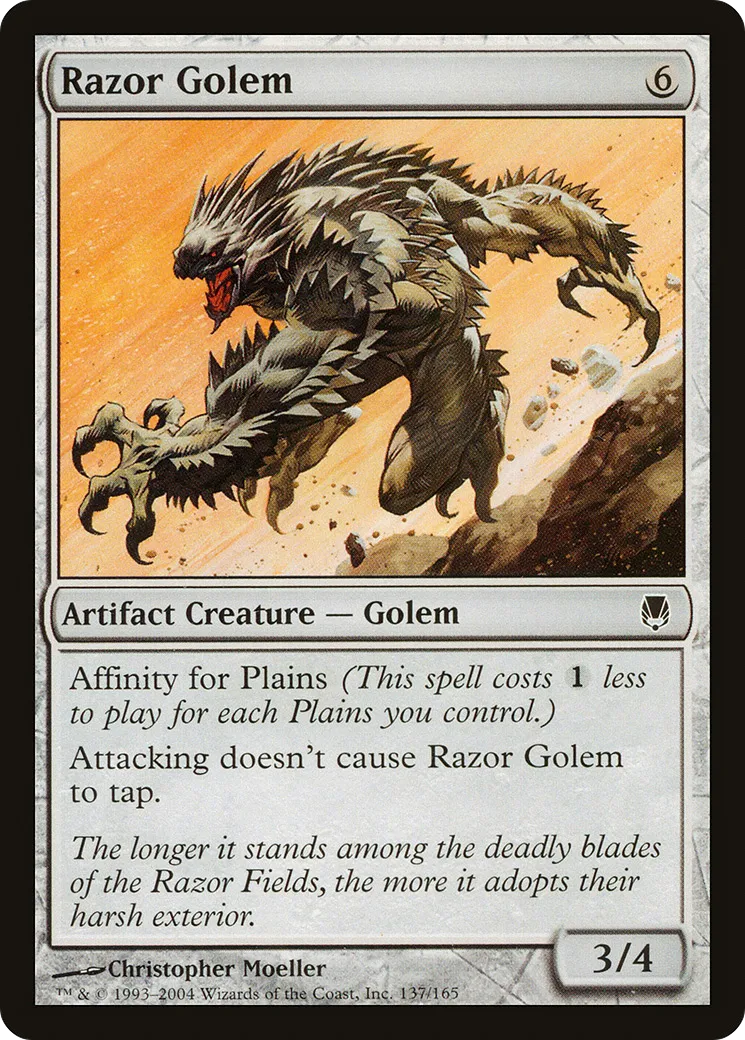 Golem de rasoirs — Darksteel — Magic: The Gathering
