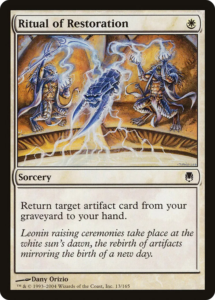 Rituel de restauration — Darksteel — Magic: The Gathering