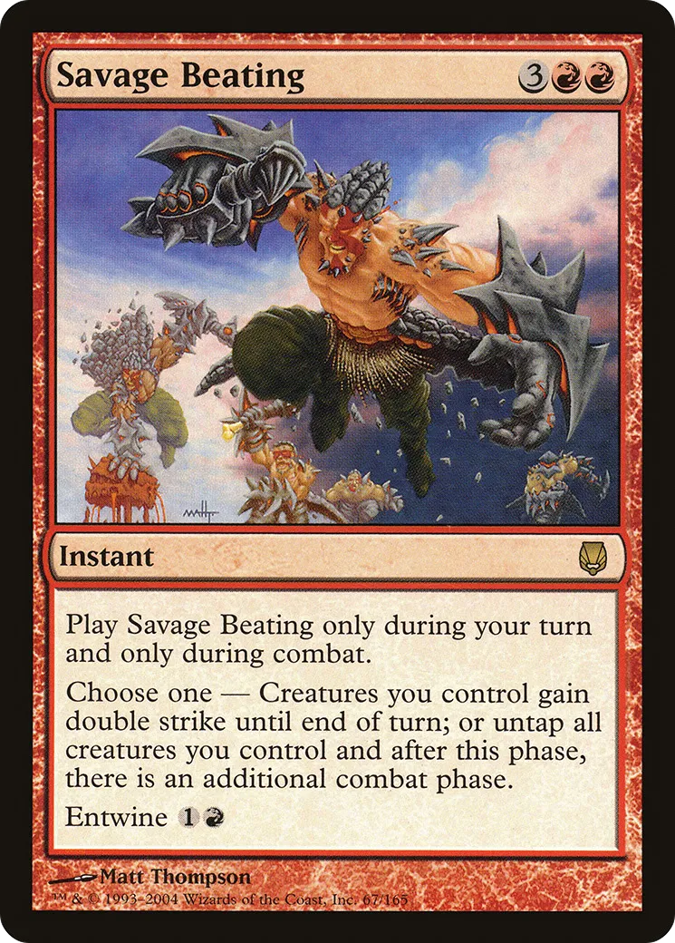 Savage Beating — Darksteel — Magic: The Gathering