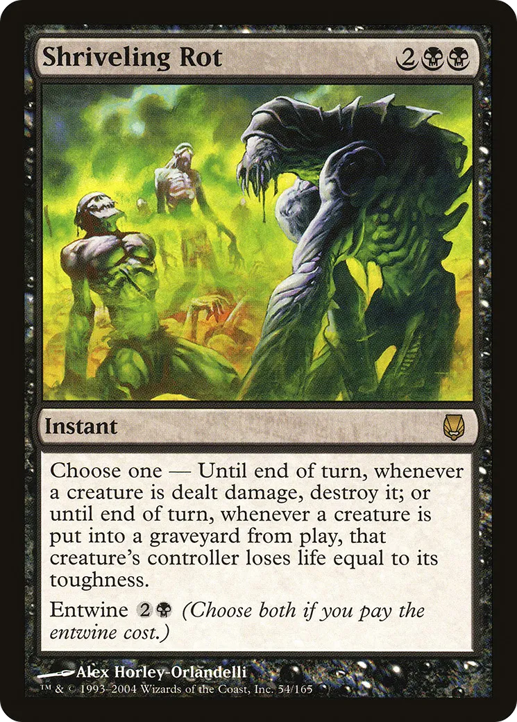 Shriveling Rot — Darksteel — Magic: The Gathering