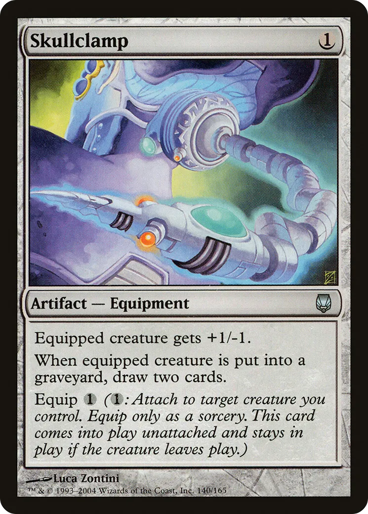 Skullclamp — Darksteel — Magic: The Gathering