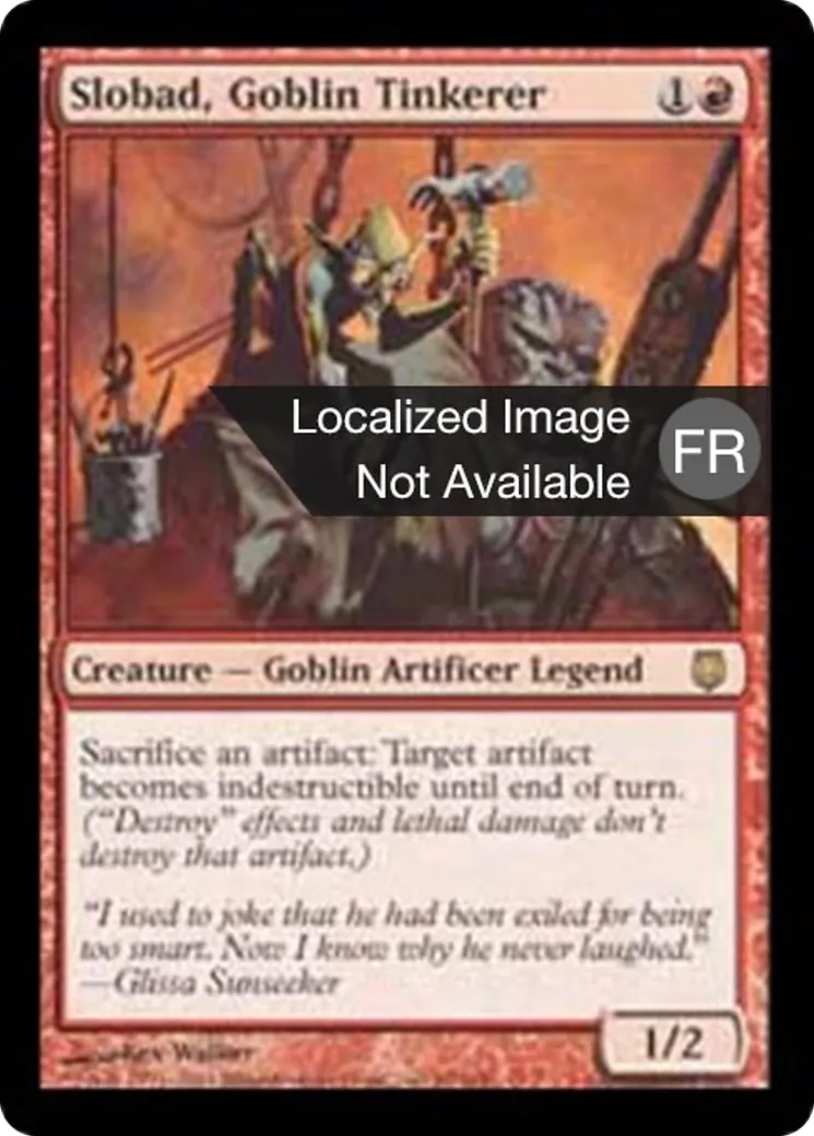 Slobad, rétameur gobelin — Darksteel — Magic: The Gathering