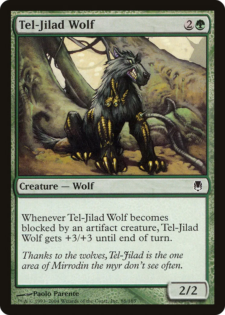 Tel-Jilad Wolf — Darksteel — Magic: The Gathering