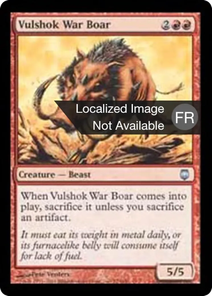 Sanglier de guerre vulshok from Darksteel - Magic: The Gathering