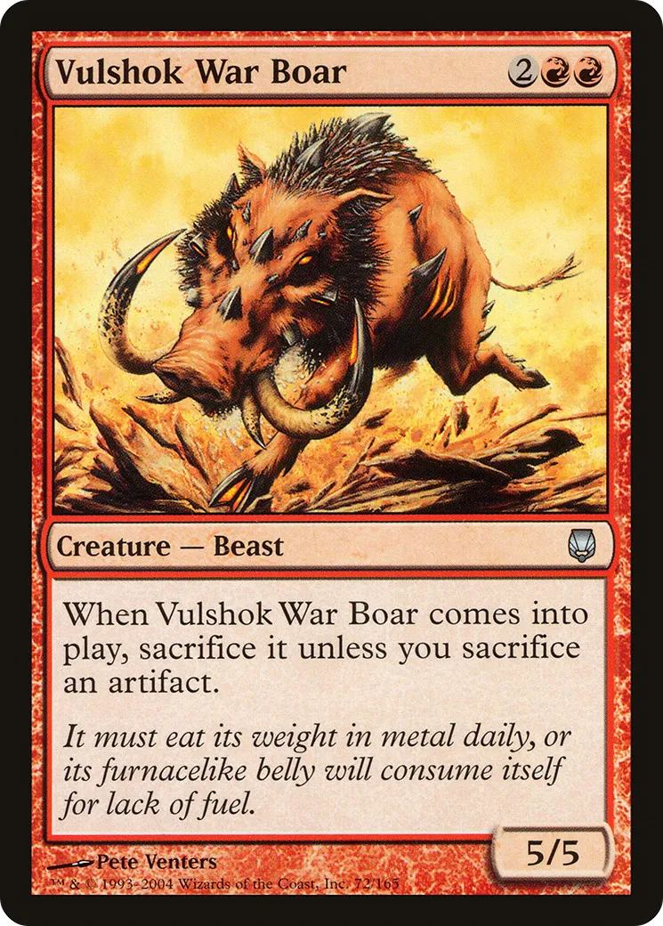 Vulshok War Boar — Darksteel — Magic: The Gathering