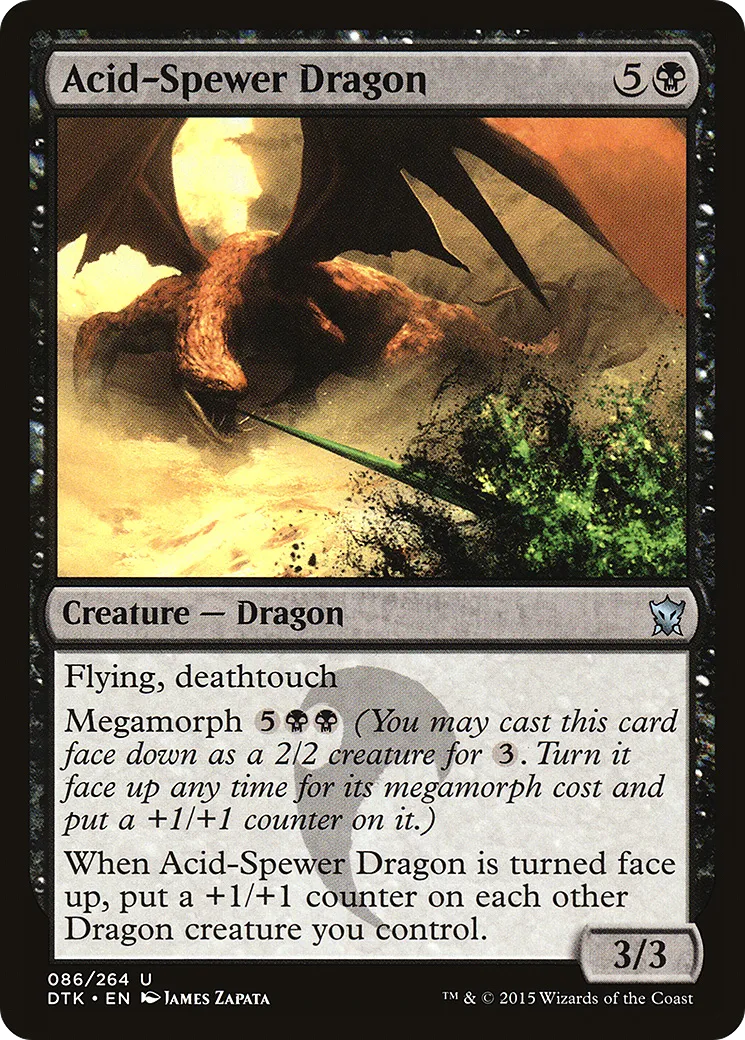 Acid-Spewer Dragon — Dragons of Tarkir — Magic: The Gathering