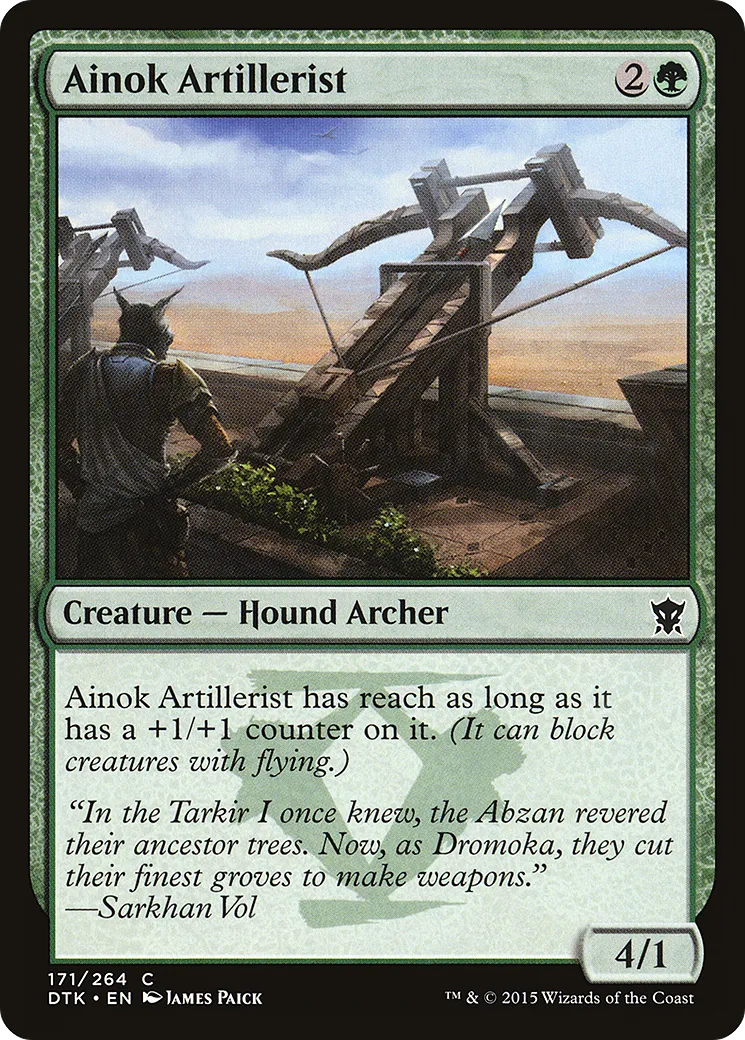 Artilleur aïnok — Dragons of Tarkir — Magic: The Gathering