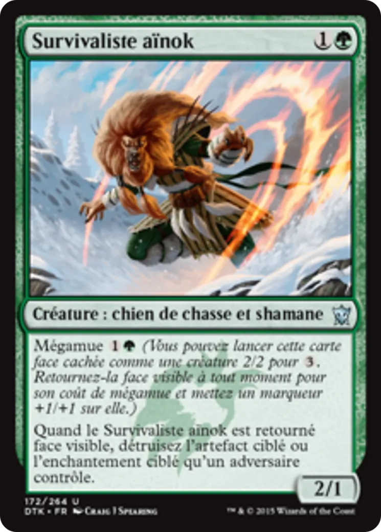 Survivaliste aïnok — Dragons of Tarkir — Magic: The Gathering