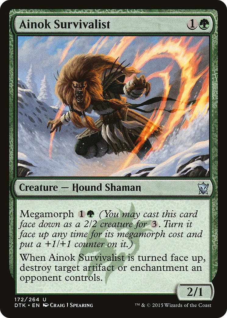 Survivaliste aïnok — Dragons of Tarkir — Magic: The Gathering