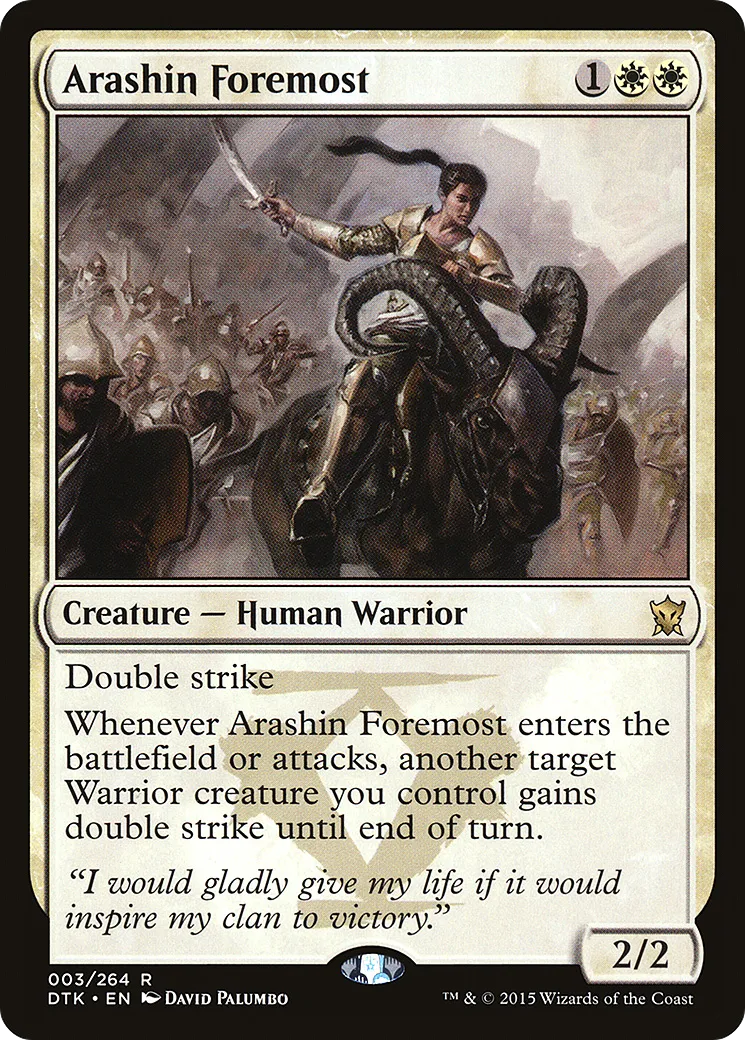 Arashin Foremost — Dragons of Tarkir — Magic: The Gathering