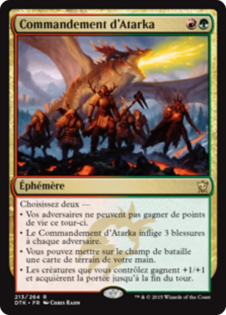 Commandement d'Atarka — Dragons of Tarkir — Magic: The Gathering