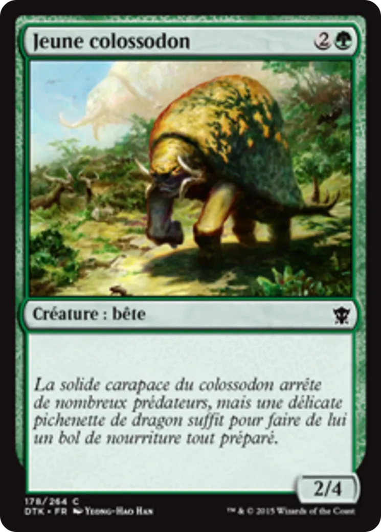Jeune colossodon — Dragons of Tarkir — Magic: The Gathering