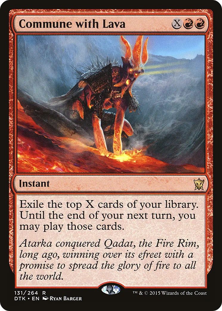 Commune with Lava — Dragons of Tarkir — Magic: The Gathering