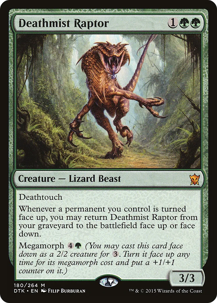 Deathmist Raptor — Dragons of Tarkir — Magic: The Gathering