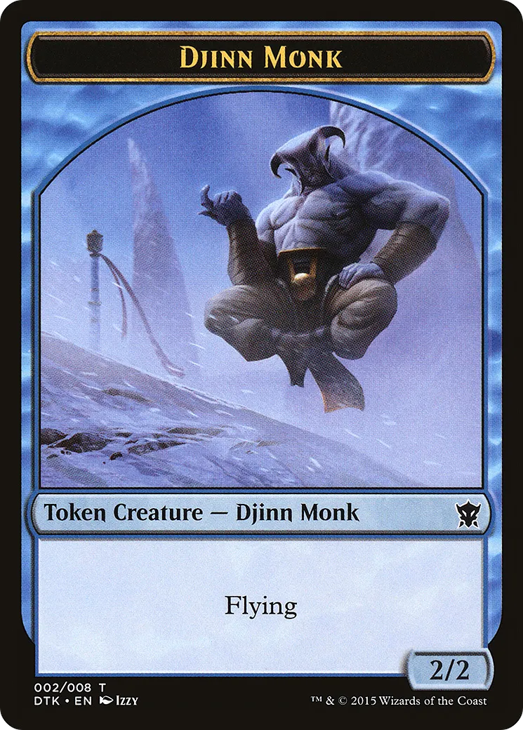 Djinn Monk — Dragons of Tarkir — Magic: The Gathering