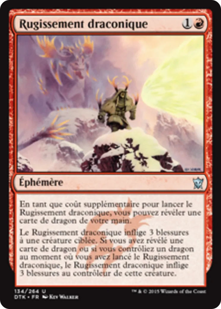 Rugissement draconique — Dragons of Tarkir — Magic: The Gathering