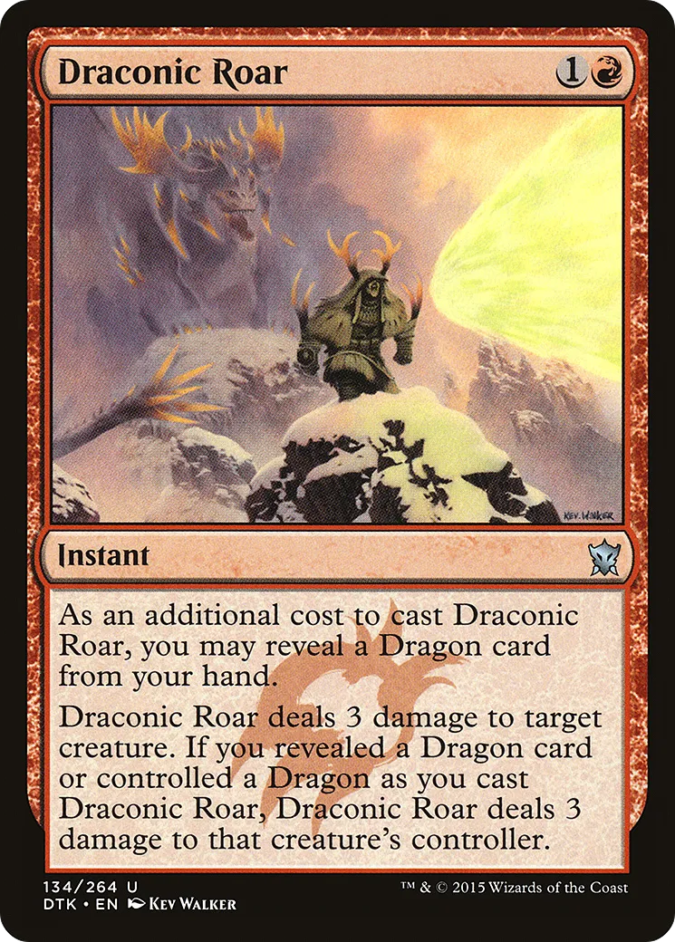 Rugissement draconique — Dragons of Tarkir — Magic: The Gathering