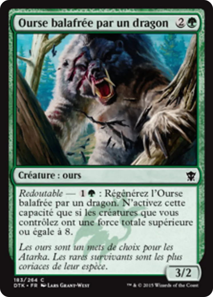 Ourse balafrée par un dragon — Dragons of Tarkir — Magic: The Gathering