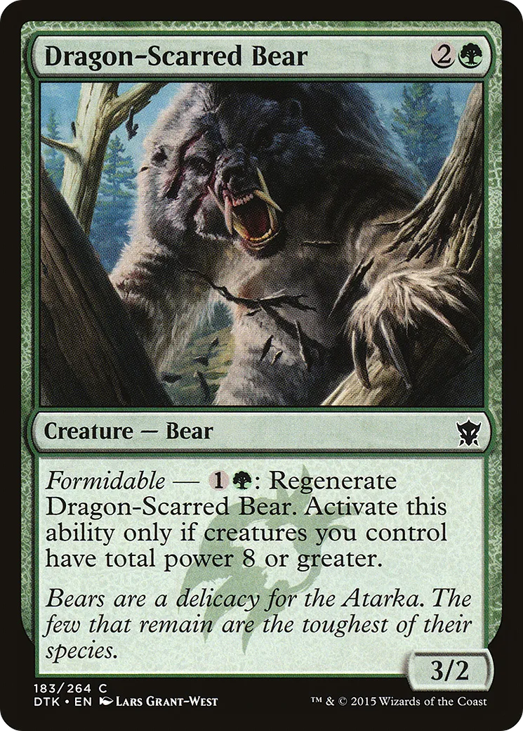 Dragon-Scarred Bear — Dragons of Tarkir — Magic: The Gathering