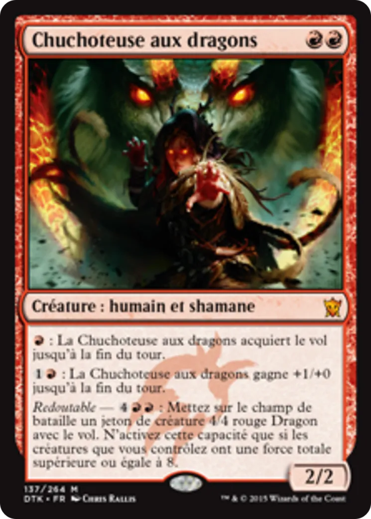 Chuchoteuse aux dragons — Dragons of Tarkir — Magic: The Gathering