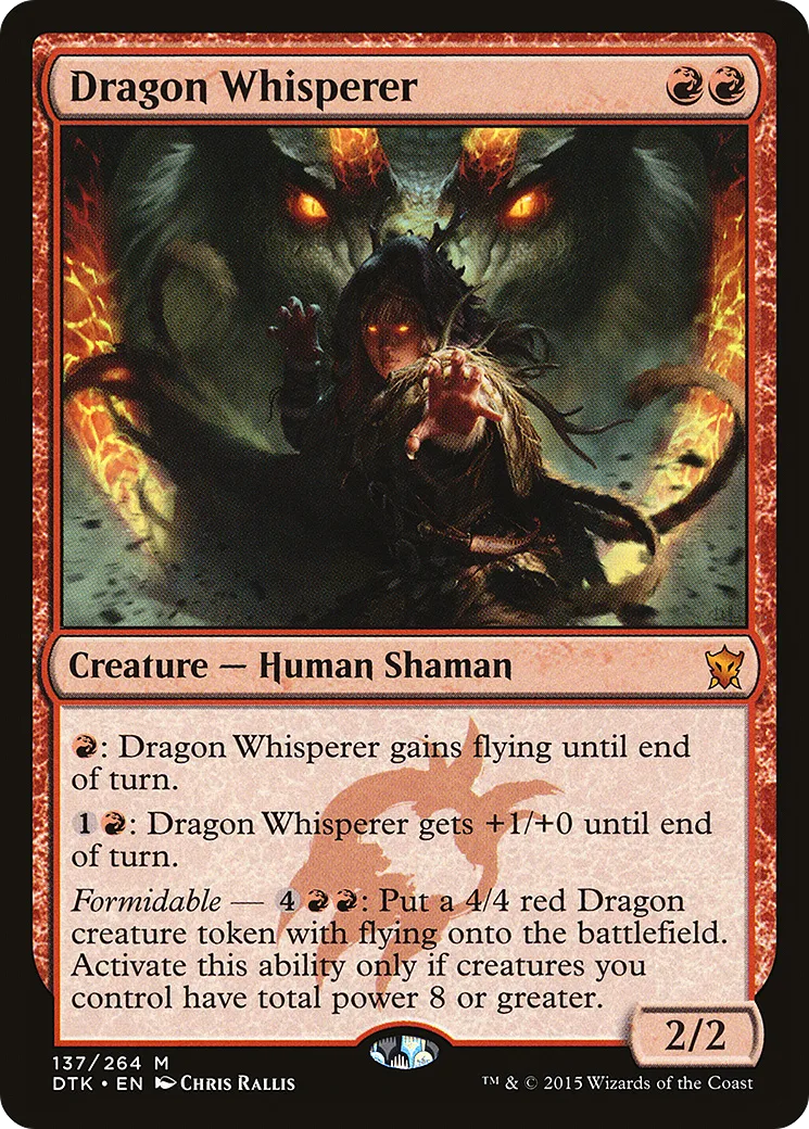 Dragon Whisperer — Dragons of Tarkir — Magic: The Gathering