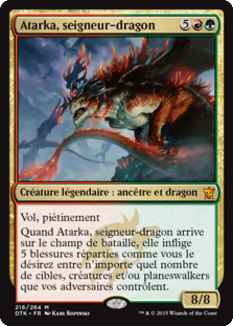 Atarka, seigneur-dragon — Dragons of Tarkir — Magic: The Gathering