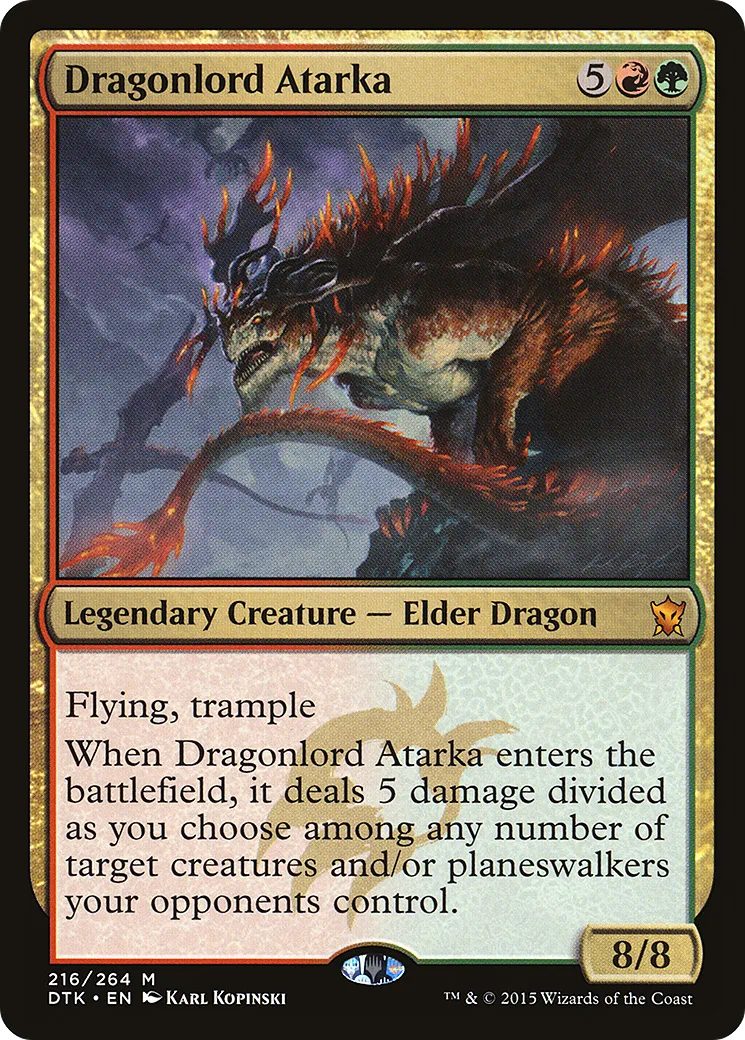 Atarka, seigneur-dragon — Dragons of Tarkir — Magic: The Gathering