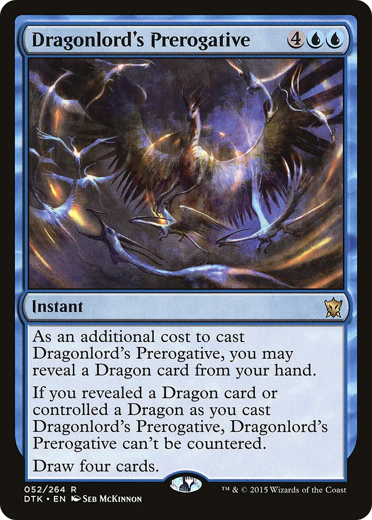Privilège du seigneur-dragon — Dragons of Tarkir — Magic: The Gathering