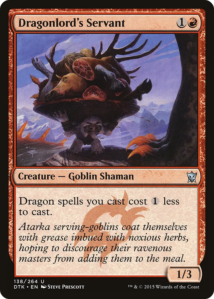 Servant du seigneur-dragon — Dragons of Tarkir — Magic: The Gathering