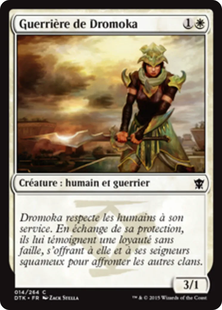 Guerrière de Dromoka — Dragons of Tarkir — Magic: The Gathering