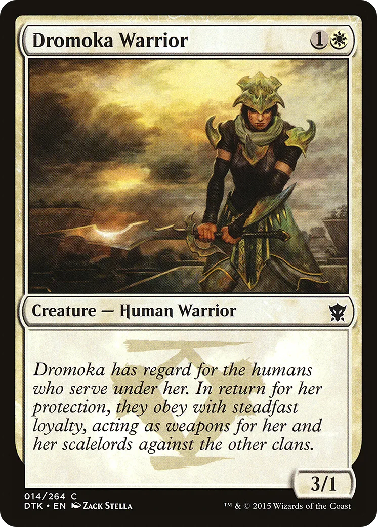 Guerrière de Dromoka — Dragons of Tarkir — Magic: The Gathering